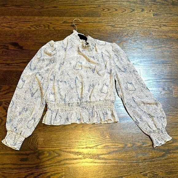 Lucy Paris Tops - Lucy Paris Blue SnakePrint Size XS